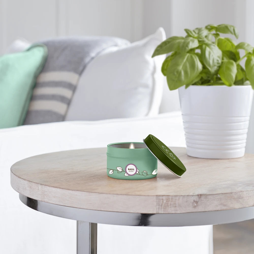 Mrs. Meyer's Basil Garden-Scented Tin Candle