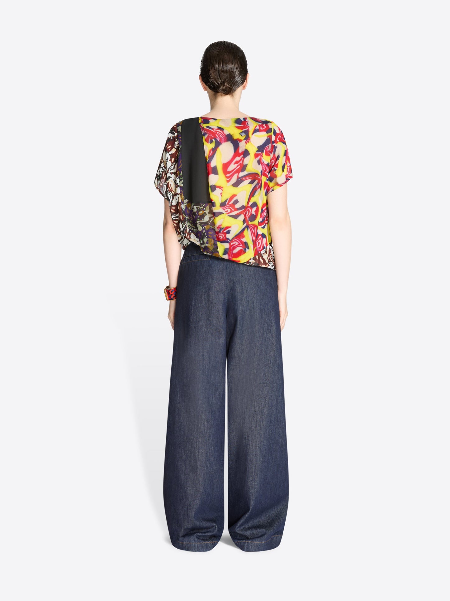 Wide Leg Denim Pants