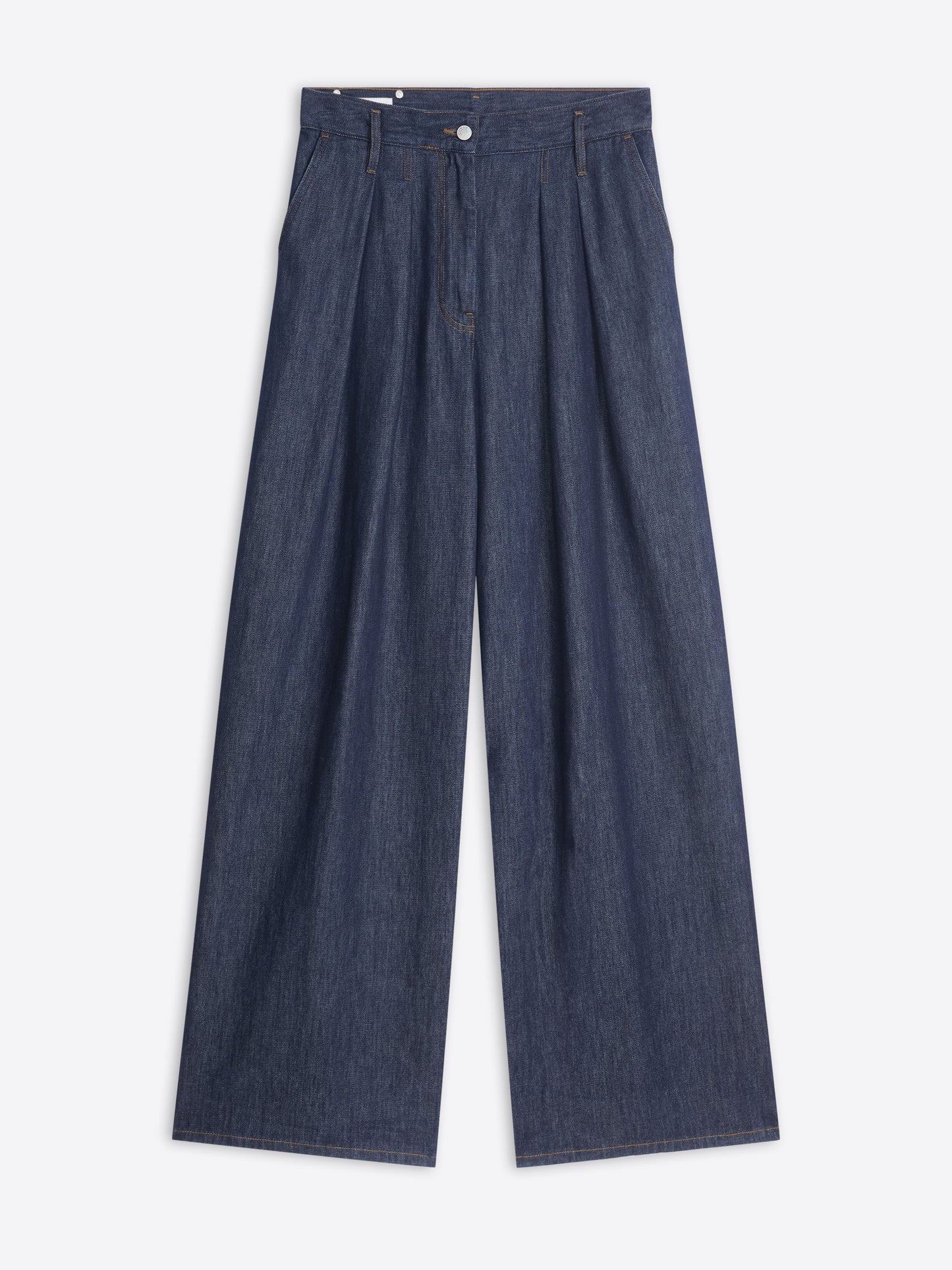 Wide Pleated Jeans