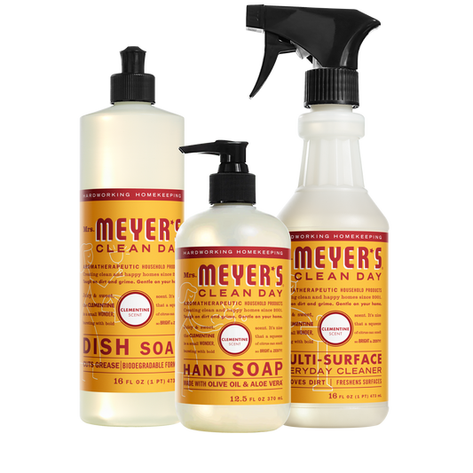 Mrs. Meyer's Clementine Essential Kitchen Cleaning Set