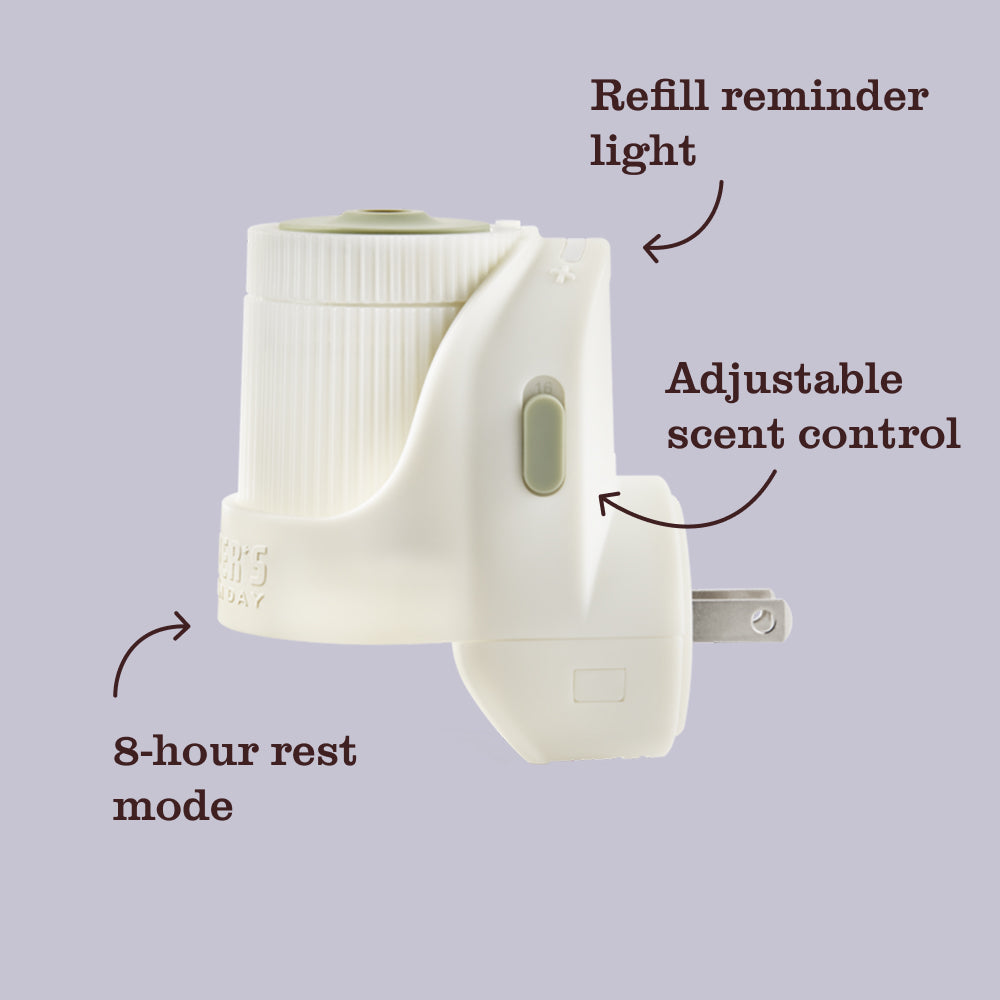 Mrs. Meyer's Snowdrop Plug-In Oil Warmer with Scented Refill