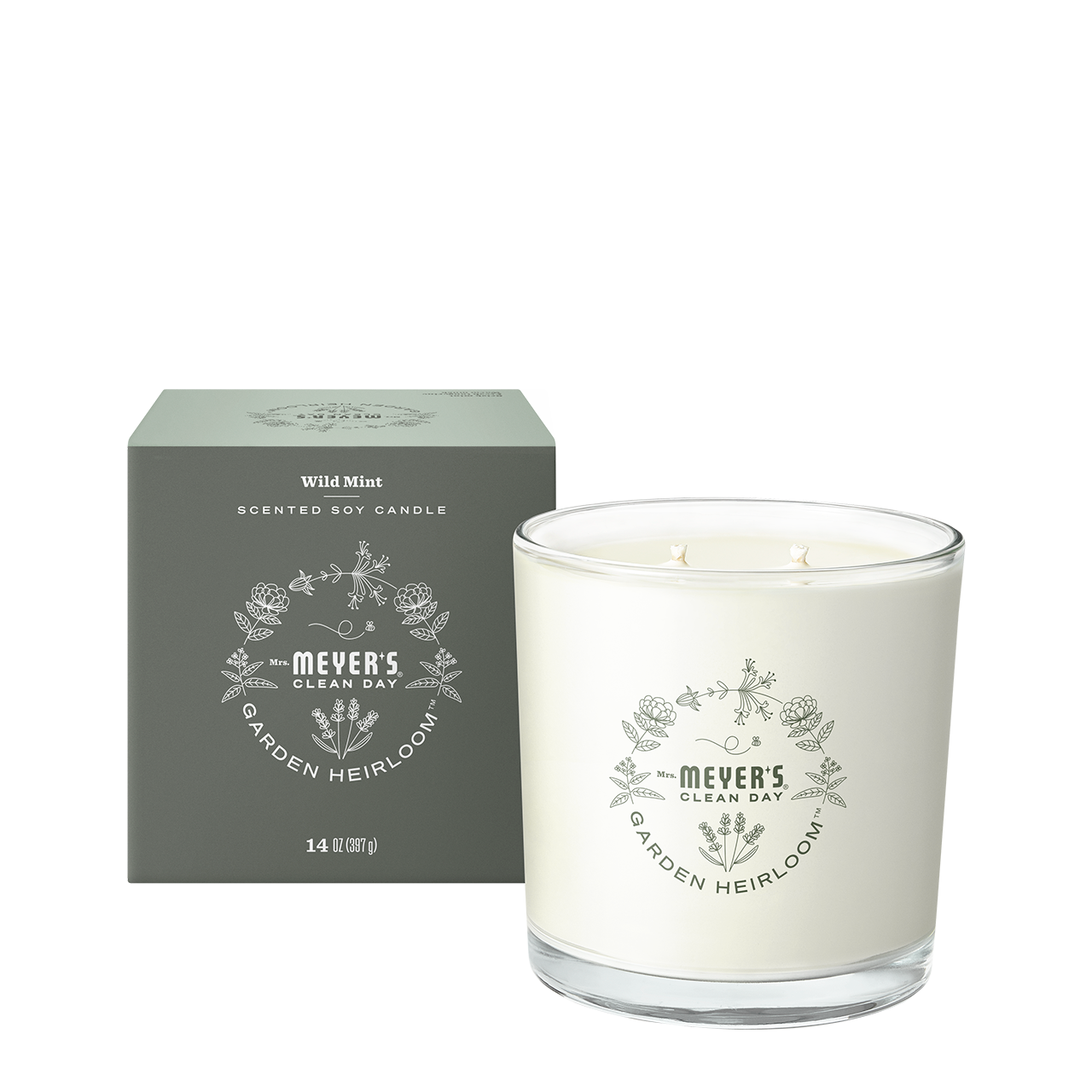 Mrs. Meyer's Wild Mint Heirloom Garden-Scented Candle