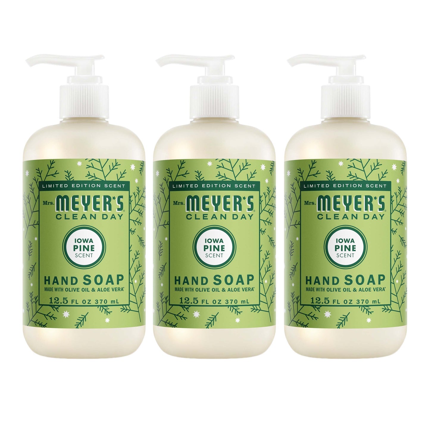 Mrs. Meyer's Iowa Pine 3-Count Liquid Hand Soap Bundle
