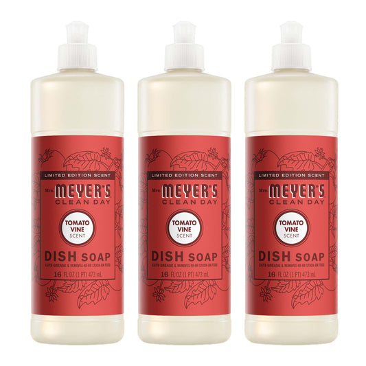 Mrs. Meyer's tomato vine 3-Count Liquid Dish Soap Bundle