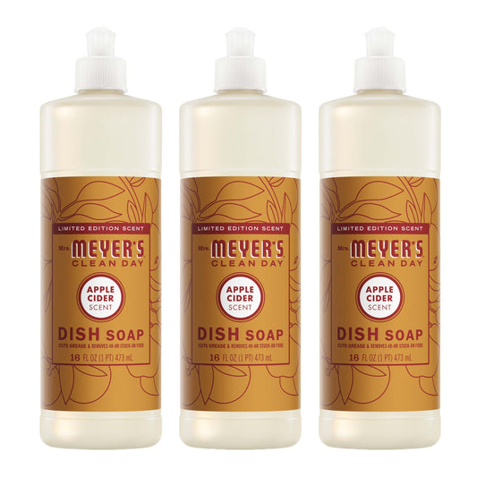 Mrs. Meyer's Apple Cider 3-Count Liquid Dish Soap Bundle